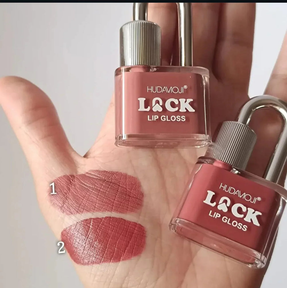 Hudamoji - Lock Shape Matte Lip Gloss Huda Moji