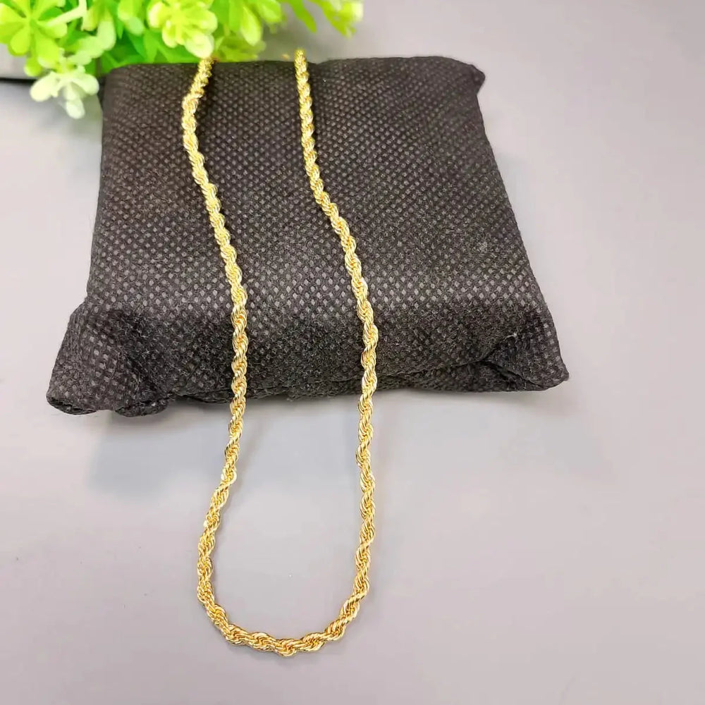 China Rope Chain – Elegant Twisted Design Necklace for Men & Women Cosmia