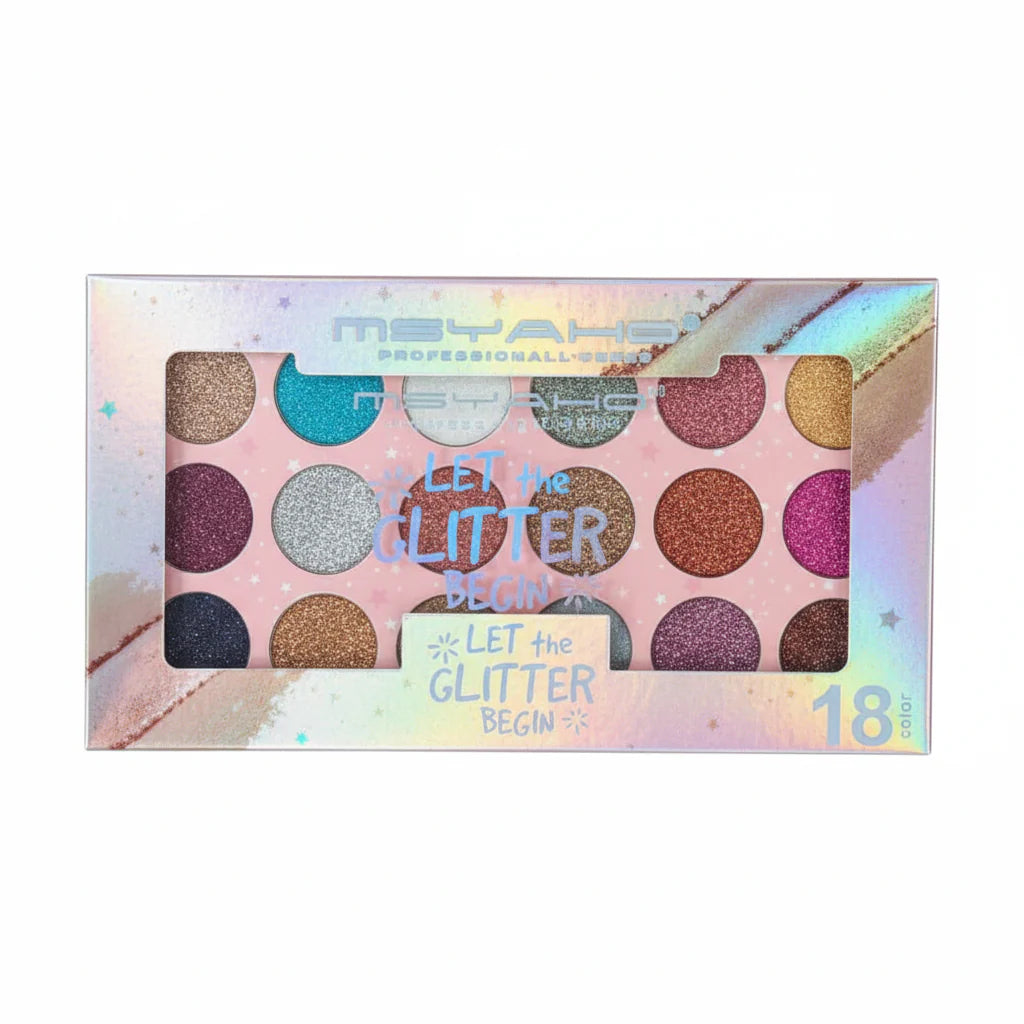 Msyaho Shimmer Eyeshadow Palette - 18 Colors MSYAHO