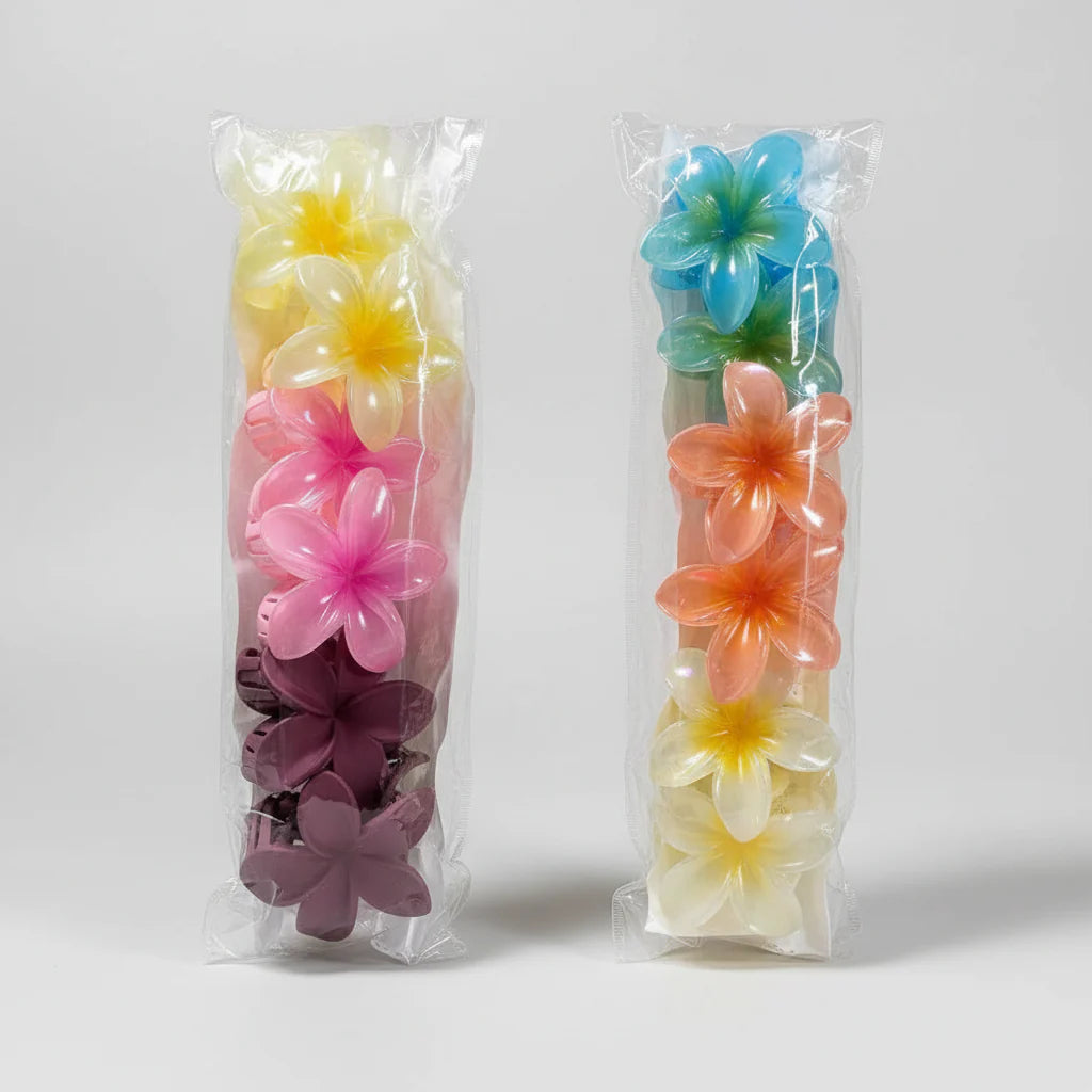 Flower Hair Clips Large - 12 Pieces Cosmia.pk
