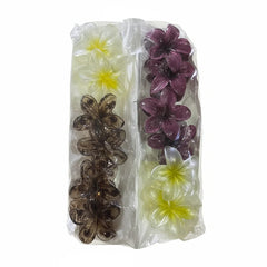 Flower Hair Clips Large - 12 Pieces Cosmia.pk
