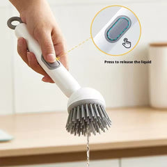 360° Rotating Kitchen Dish Brush with Soap Dispenser* Clean Dishes Cosmia.pk
