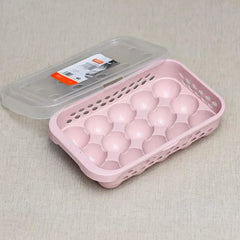15 Grids Egg Tray Storage Container Organizer Holder With Lid - Each Cosmia.pk