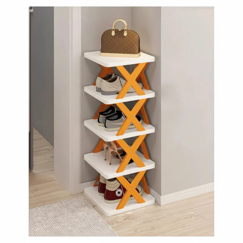 X Shape Shoe Corner Rack - Each Cosmia.pk