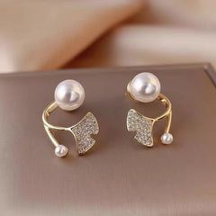 Mermaid Tail Pearl Stud Earrings - Each Cosmia.pk