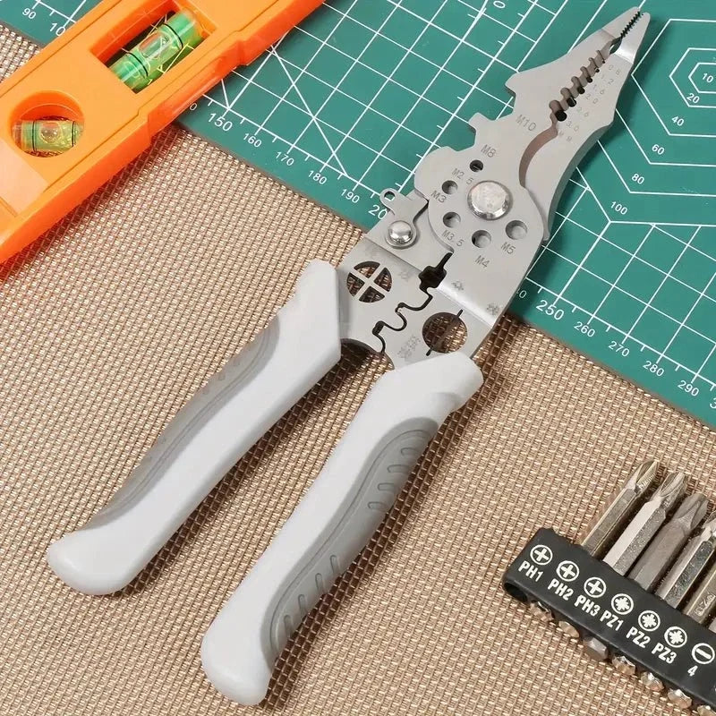 Multifunctional Wire Stripper and Crimper - Each Cosmia.pk
