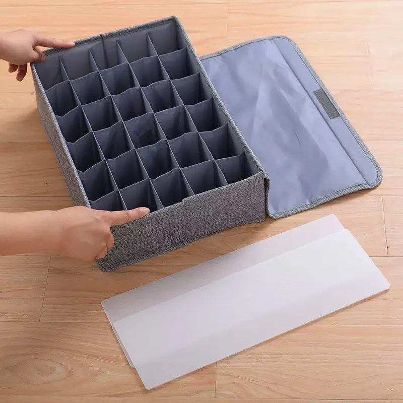 Socks Storage Organizer Box - 30 Pockets Cosmia.pk