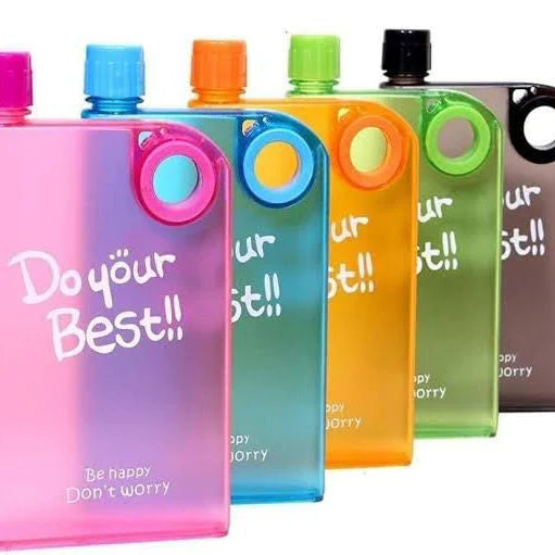 Notebook Style Portable Water Bottle - 350ML Cosmia.pk