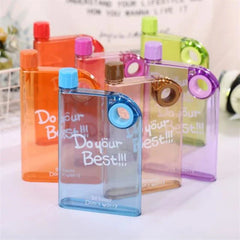 Notebook Style Portable Water Bottle - 350ML Cosmia.pk