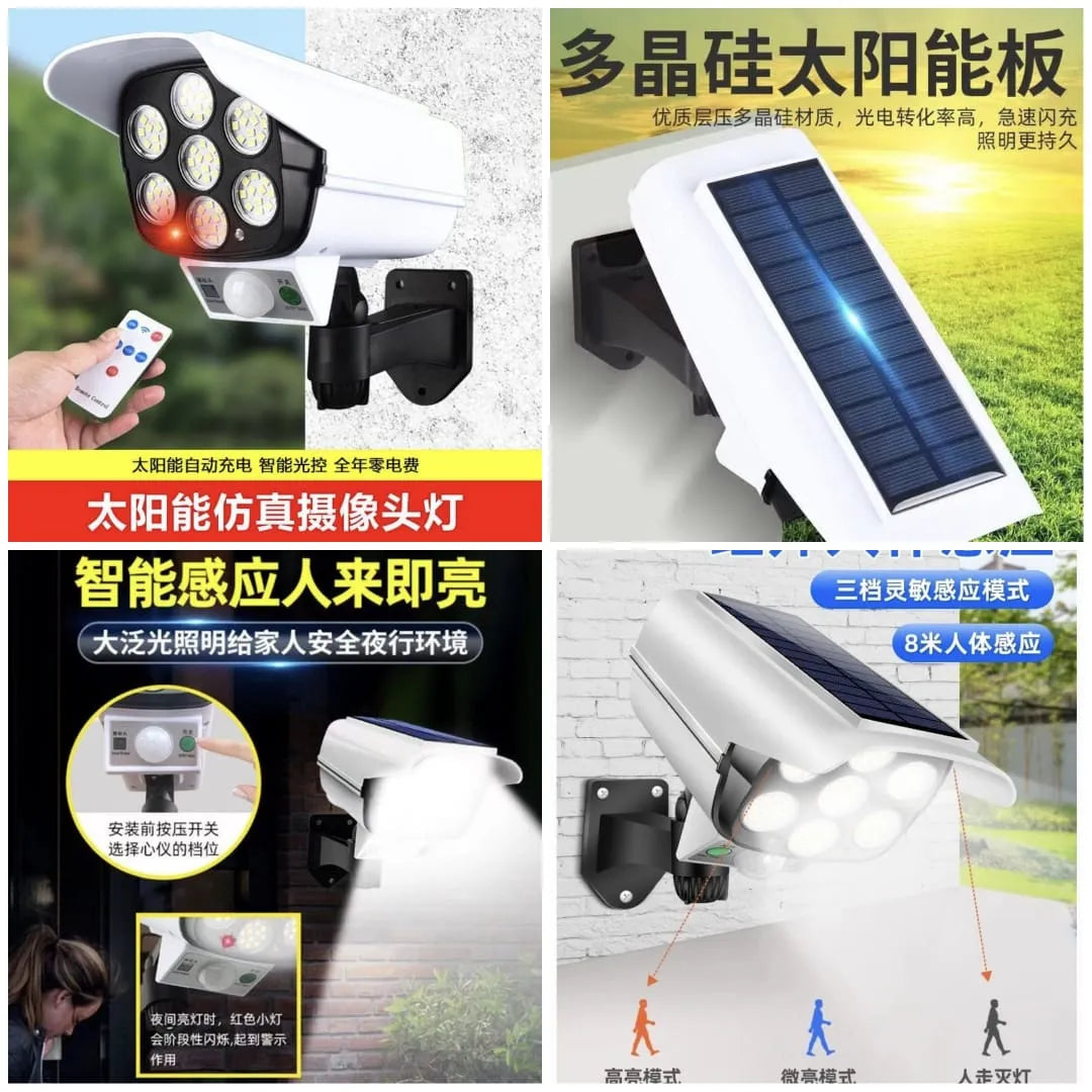 Camera Shape Solar Motion Sensor Light Cosmia.pk