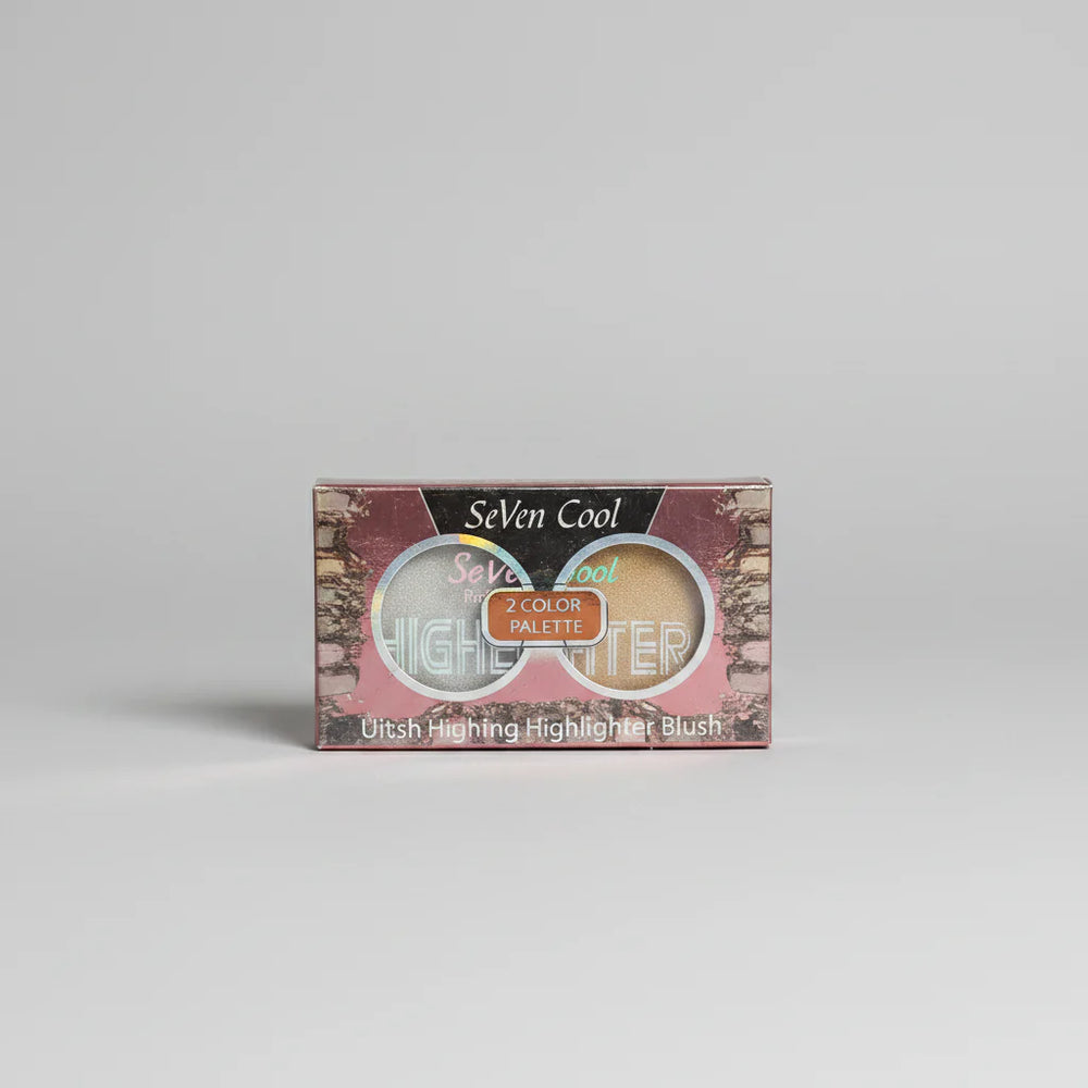 Seven Cool 2-Color Pro Palette Highlighter & Blush Seven Cool