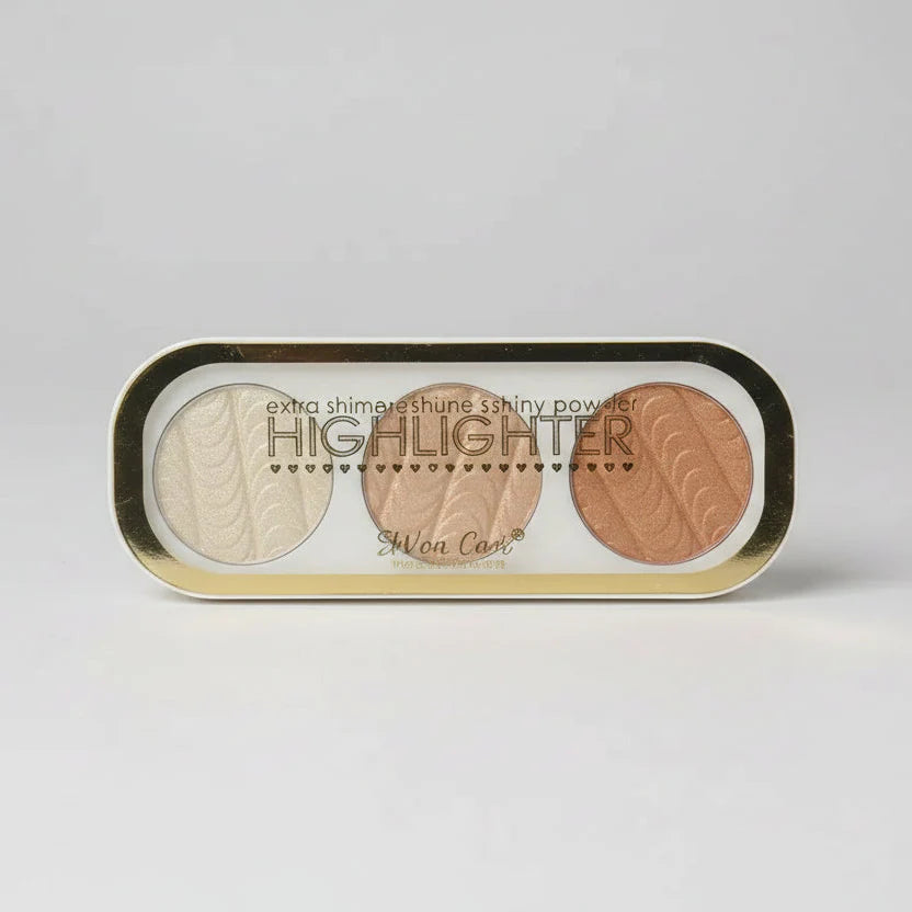 HICHI 3-Color Shimmer Highlighter Palette HICHI