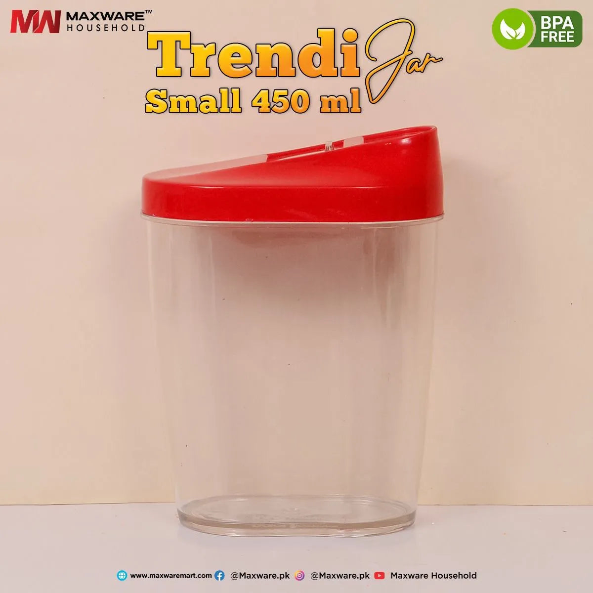 Maxware Household Trendi Jar - 450ml maxware