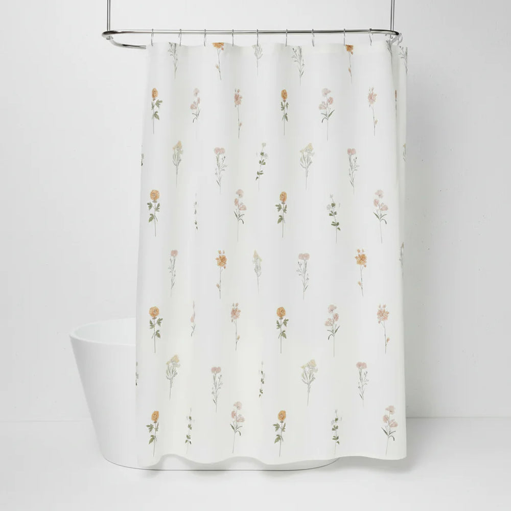 12 Hooks Shower Curtain – Waterproof Bathroom Curtain (180×180cm) Cosmia.pk