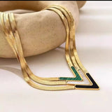 Snake V Necklace