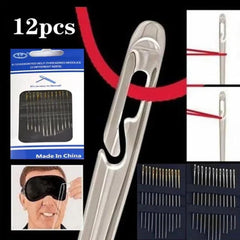 Easygo self-threading sewing needles - 12pcs Cosmia.pk