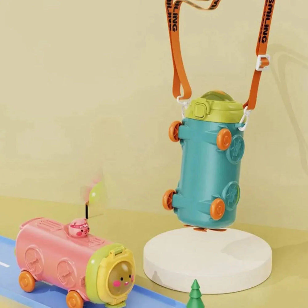 Cartoon bus-shaped water bottle - 500ml Cosmia.pk