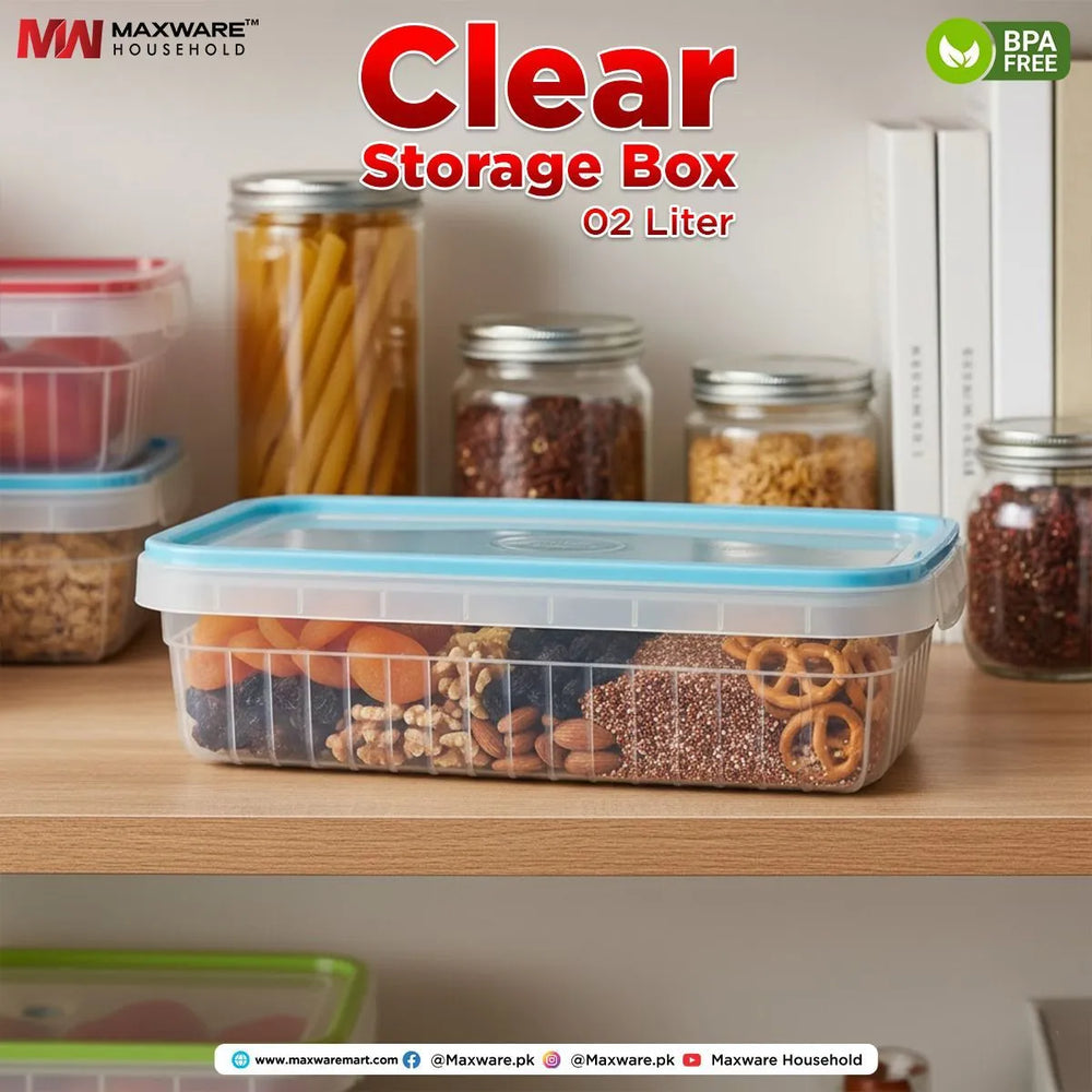 Maxware Air Lock Clear Storage Box maxware