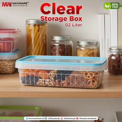 Maxware Air Lock Clear Storage Box maxware