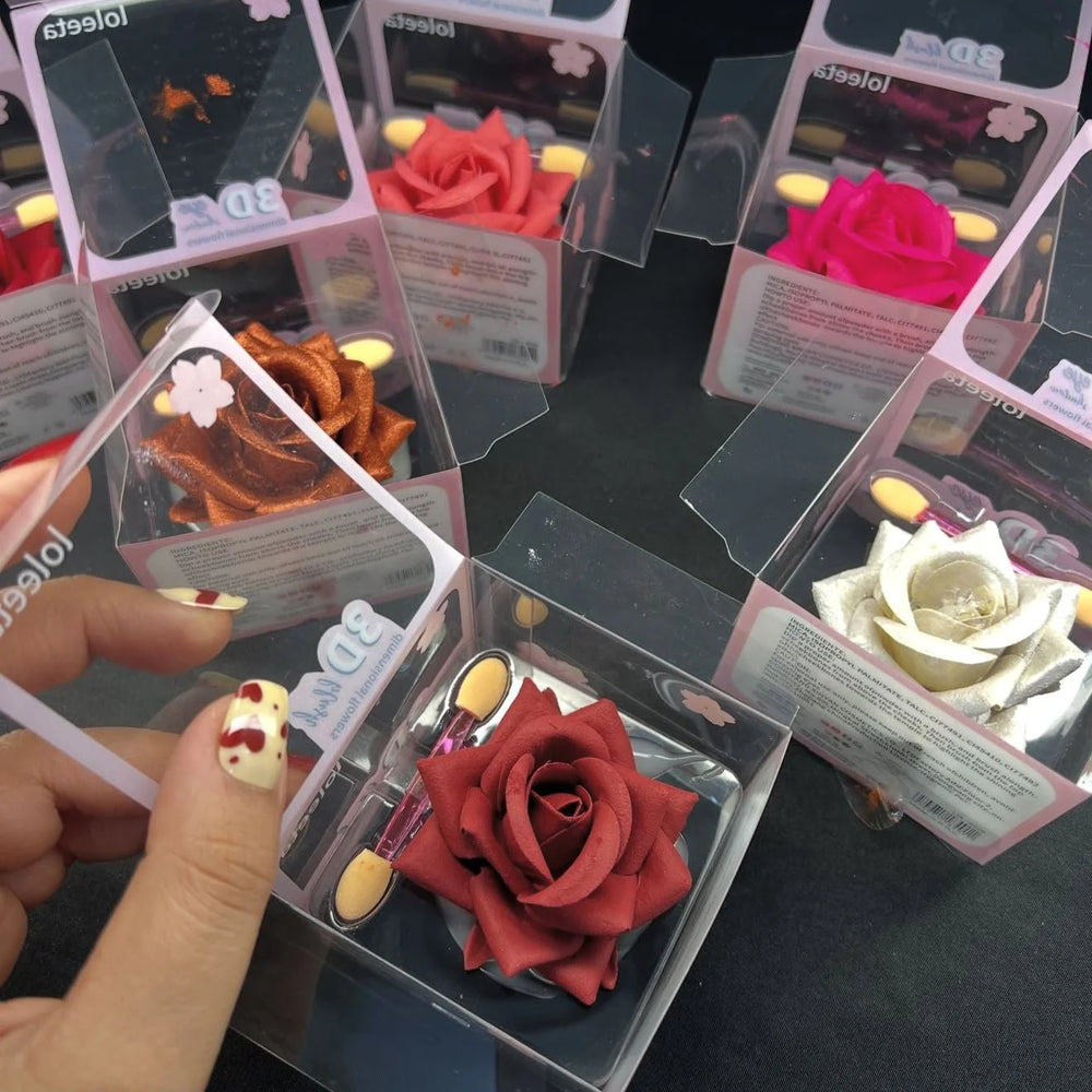 3D rose-shaped makeup Blushes & Highlighter Rbory