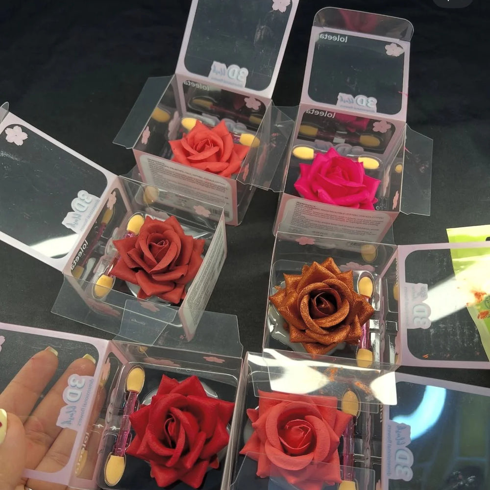 3D rose-shaped makeup Blushes & Highlighter Rbory