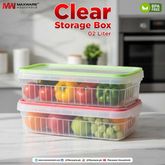 Maxware Air Lock Clear Storage Box maxware