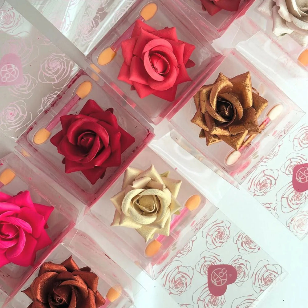 3D rose-shaped makeup Blushes & Highlighter Rbory