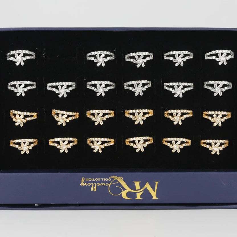 Gold-Plated Zirconia Rings – Elegant Sparkle for Every Occasion Cosmia.pk