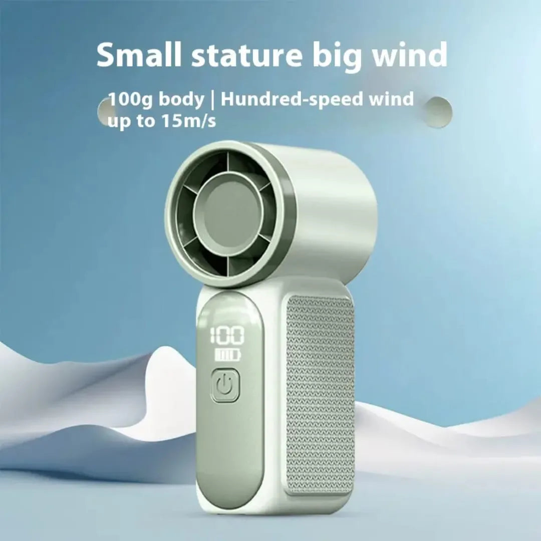 Powerful Turbo Handheld Fan - Rechargeable and Lightweight Cosmia.pk