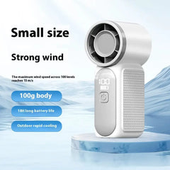 Powerful Turbo Handheld Fan - Rechargeable and Lightweight Cosmia.pk