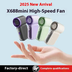 Powerful Turbo Handheld Fan - Rechargeable and Lightweight Cosmia.pk