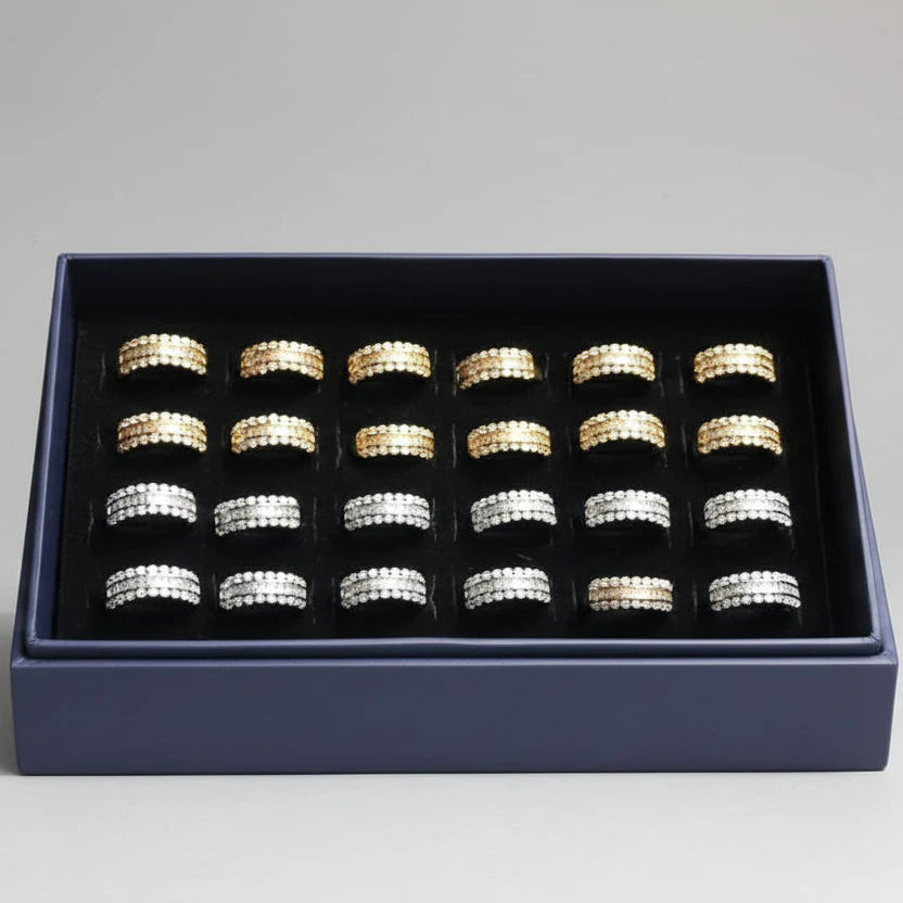 Gold-Plated Zirconia Rings – Elegant Sparkle for Every Occasion Cosmia.pk