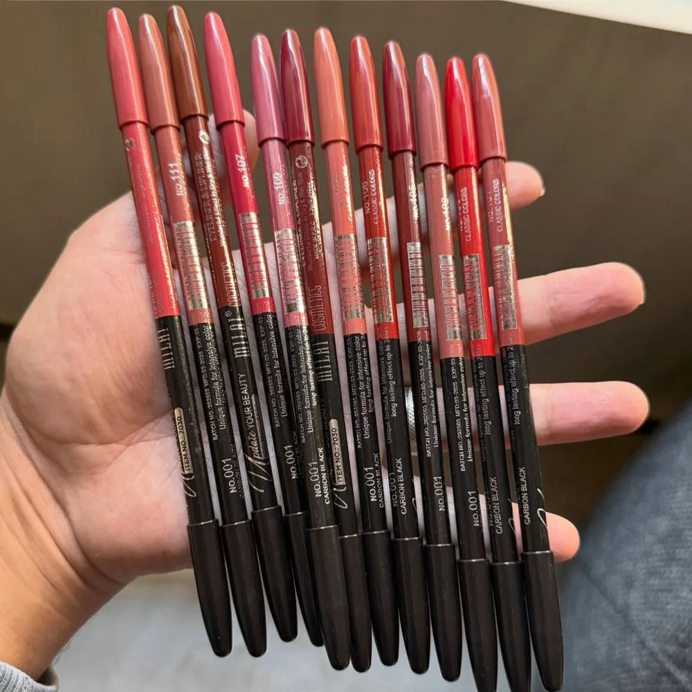 2in1 Lip & Eye Liner Pencils - 12PCS Cosmia.pk