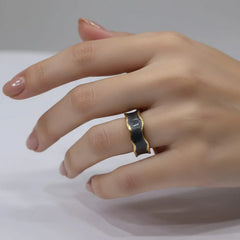 Stainless steel Adjustable ring Cosmia