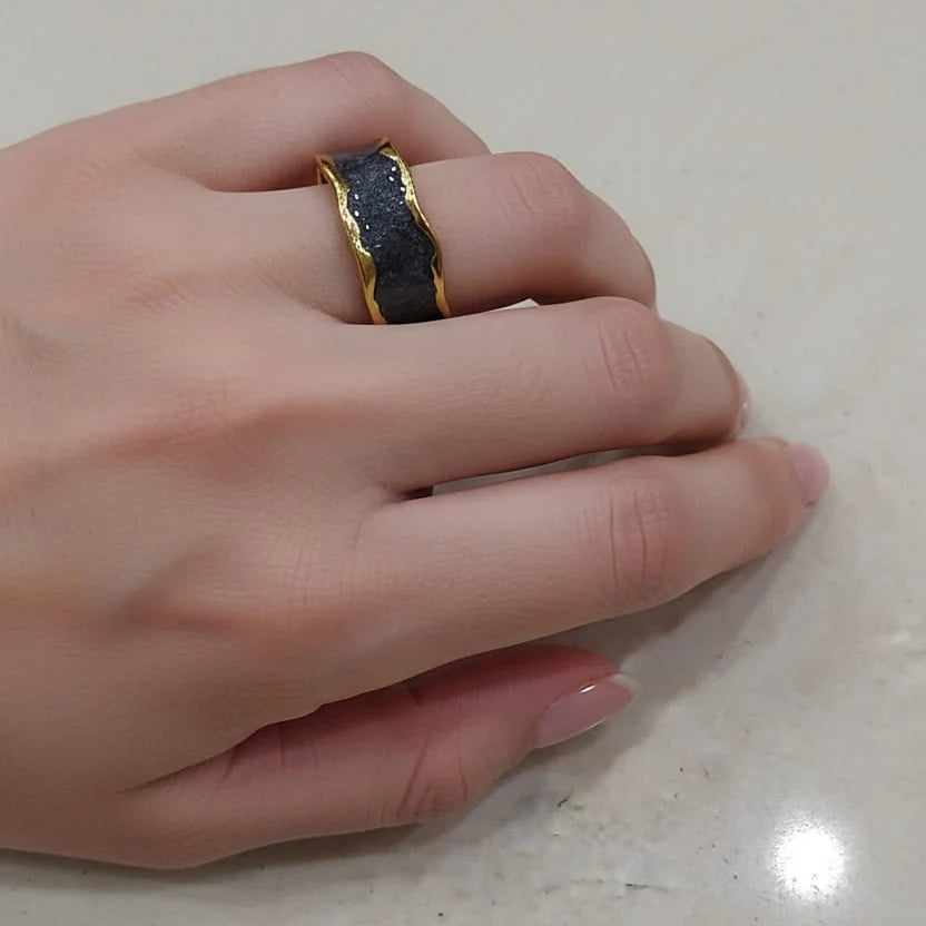Stainless steel Adjustable ring Cosmia
