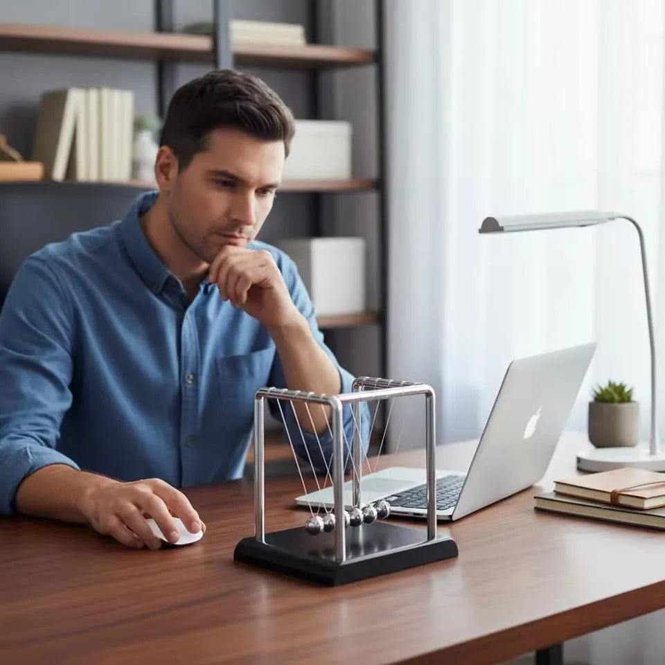 Newton Cradle Balance Steel Balls Cosmia.pk