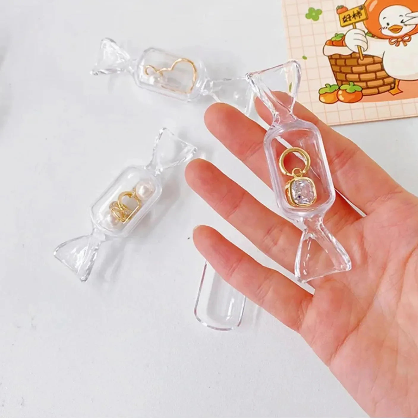 Transparent Mini Toffee Organizer - Pack Of 10 Cosmia.pk