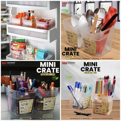 Maxware Plastic Mini Crate Organizer – 4PCS maxware