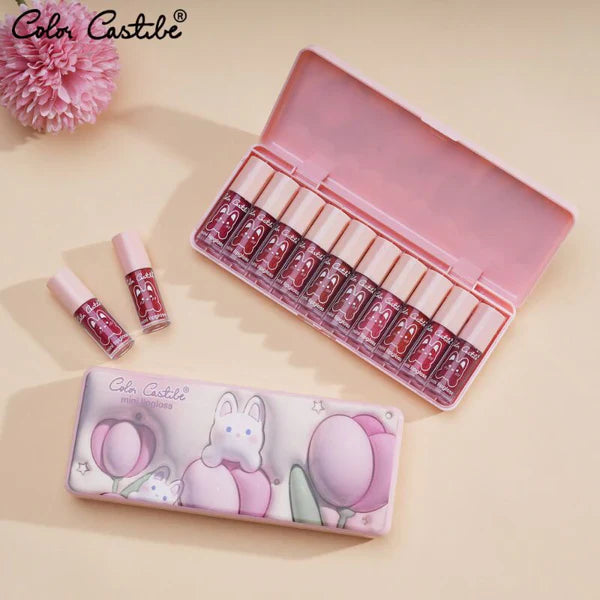 Color Castle Mini Matte LipGloss 10‑in‑1 Pack Color Castle