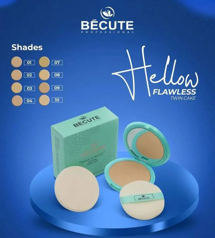 Becute Hello Flawless Oil Free Face Powder Becute