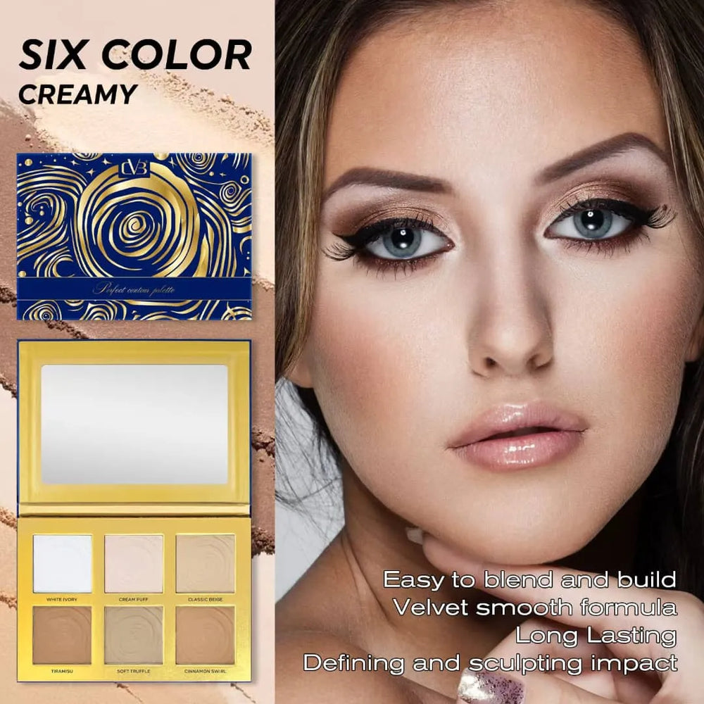 Cvb Perfect Contour Palette Velvet Smooth Formula CVB