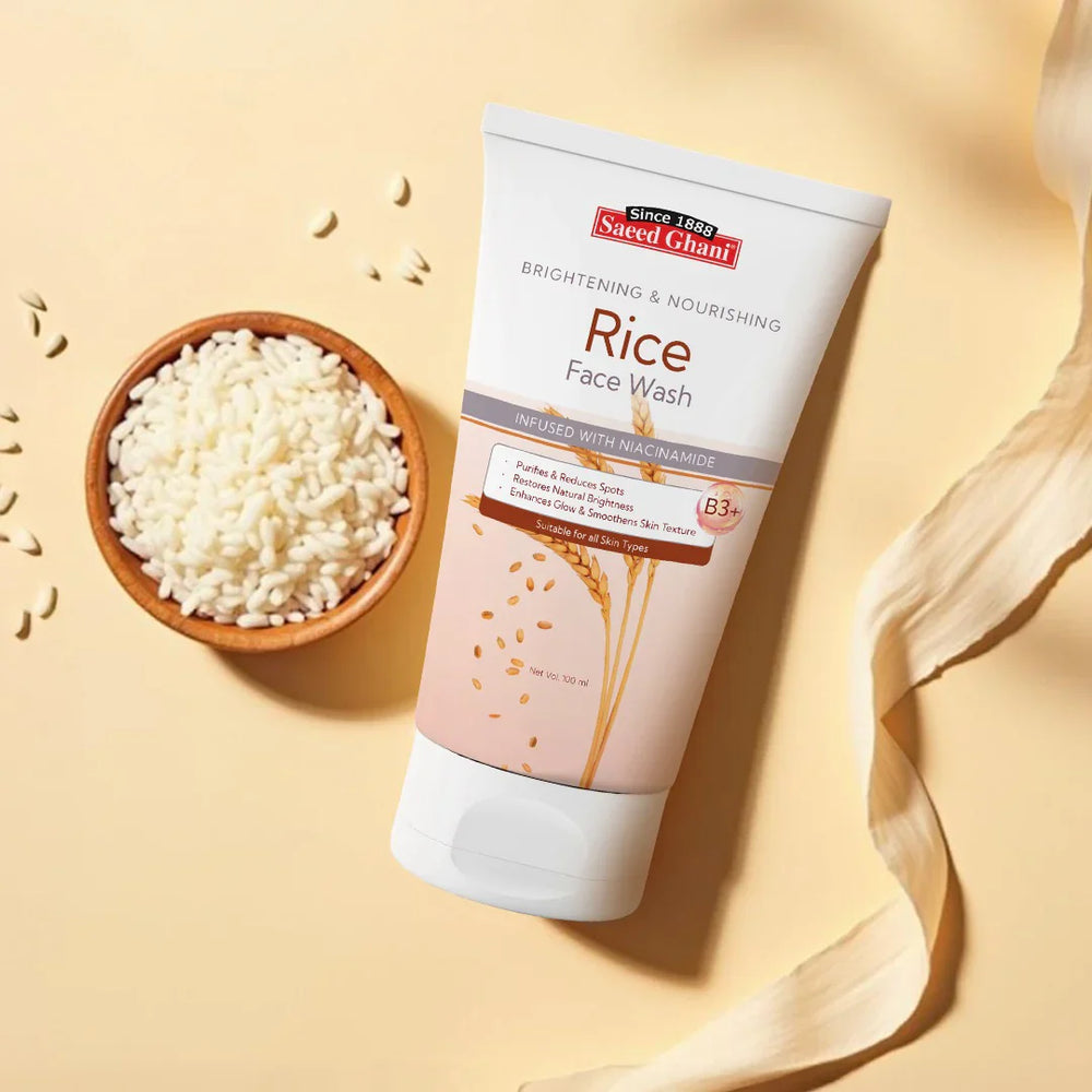 Saeed Ghani Brightening & Nourishing Rice Face Wash – 100ml Saeed Ghani