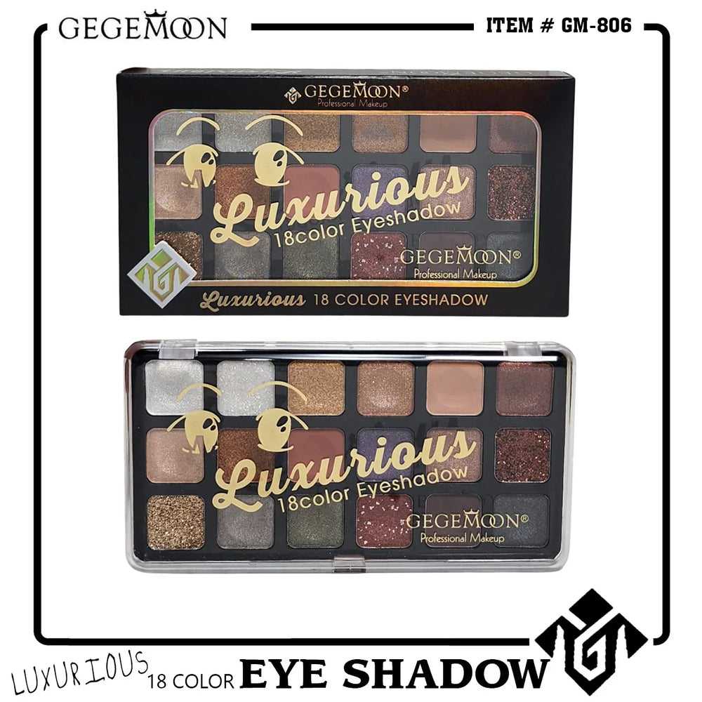 Gege Moon 18 Colors Luxurious Eyeshadow Palette Gege Moon