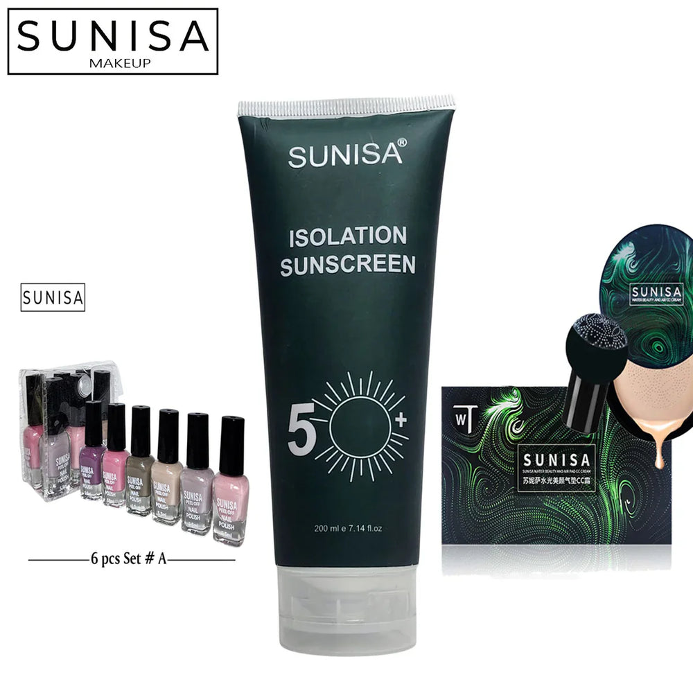 New Sunisa Pack Of 03 Makeup Deal Jomtam