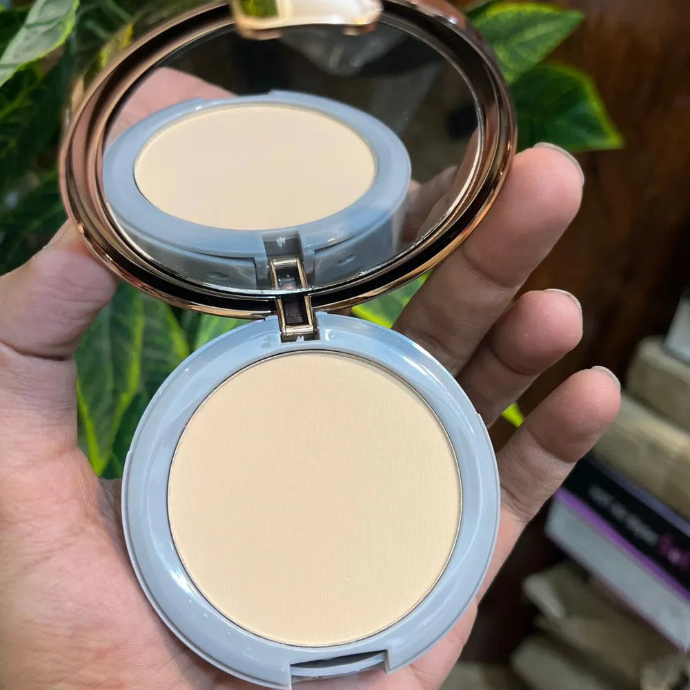 Emelie Double Face Powder – 2-in-1 Compact for Flawless Matte Finish Emelie