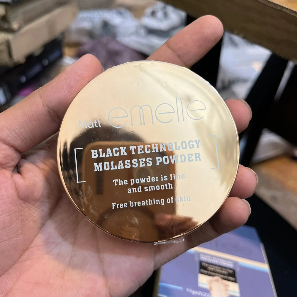 Emelie Double Face Powder – 2-in-1 Compact for Flawless Matte Finish Emelie