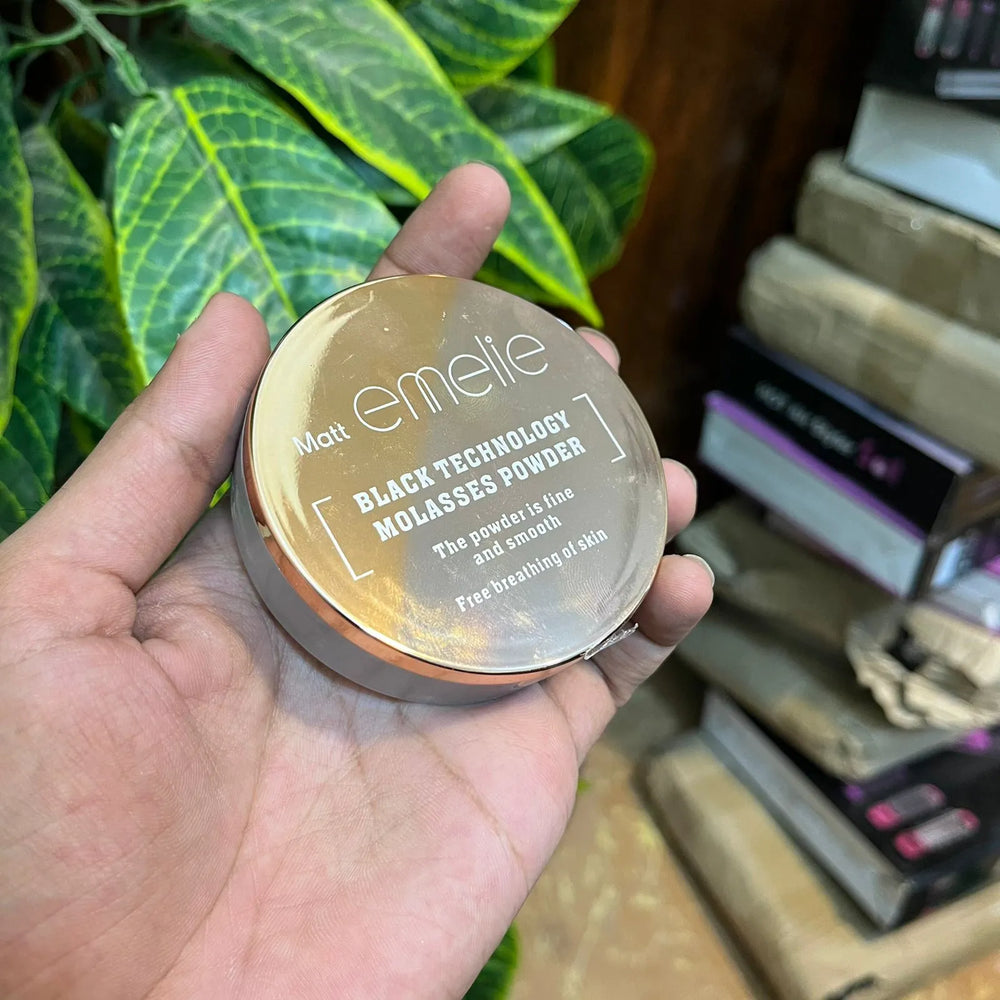 Emelie Double Face Powder – 2-in-1 Compact for Flawless Matte Finish Emelie