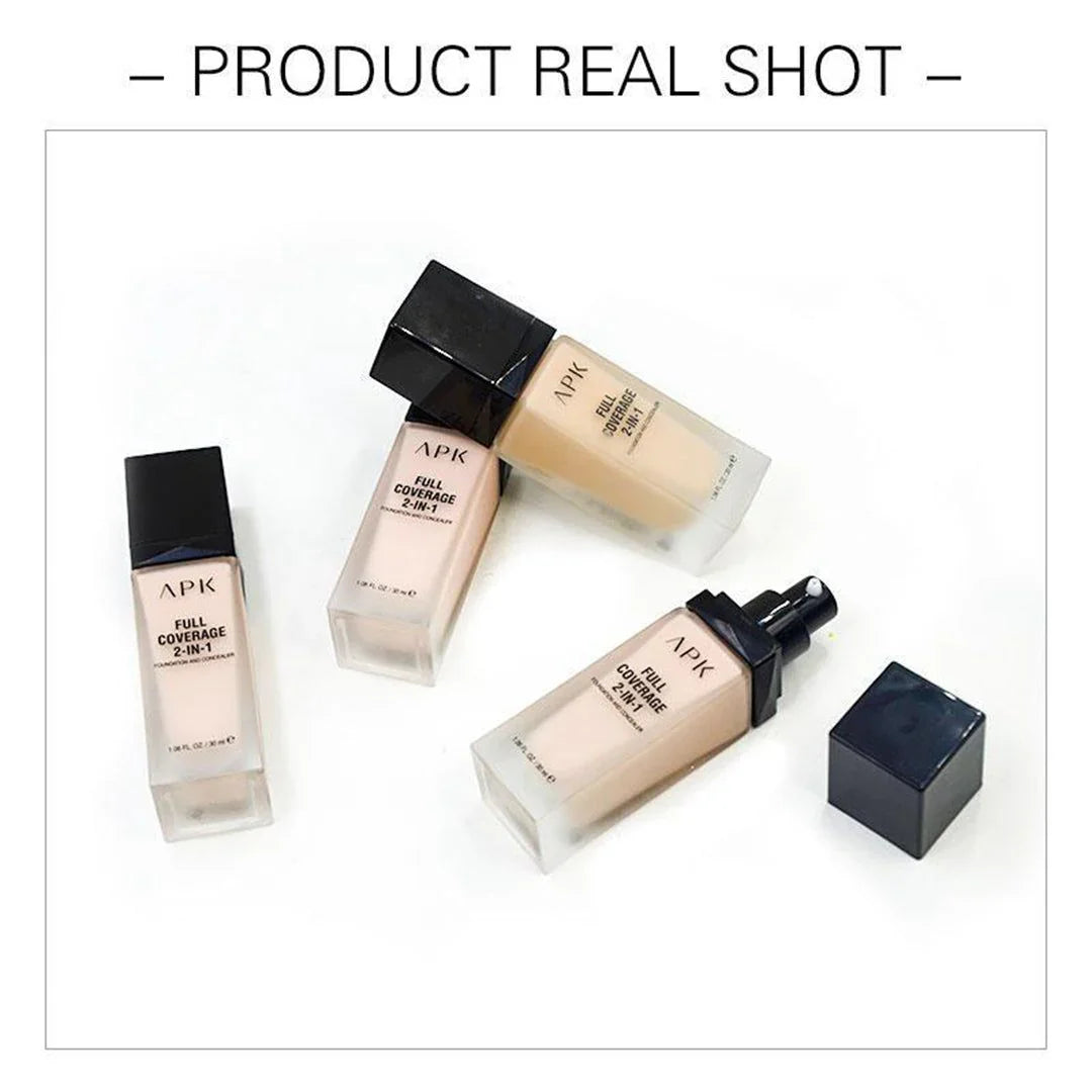 APK Full Coverage 2-in-1 Foundation & Concealer – 30ml APK