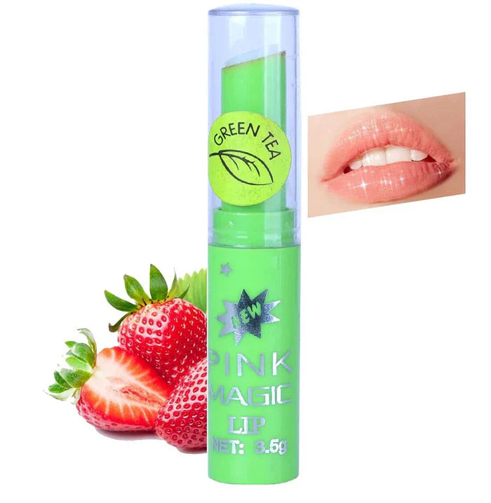 Pink Magic Color Changing Lip Balm - Green Tea Pink Magic