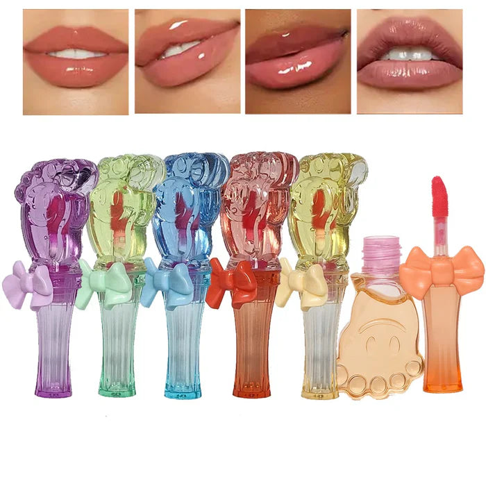 ROMANTIC MAY Magic Cute Little Foot Design Lip Gloss Romantic May